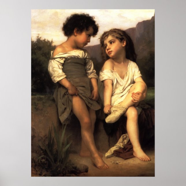 Poster Berömd Artists Kant vid Brook (Framsidan)