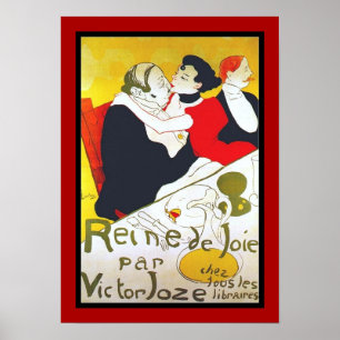 Poster Berömd Artists Lautrec reine de joie 1892