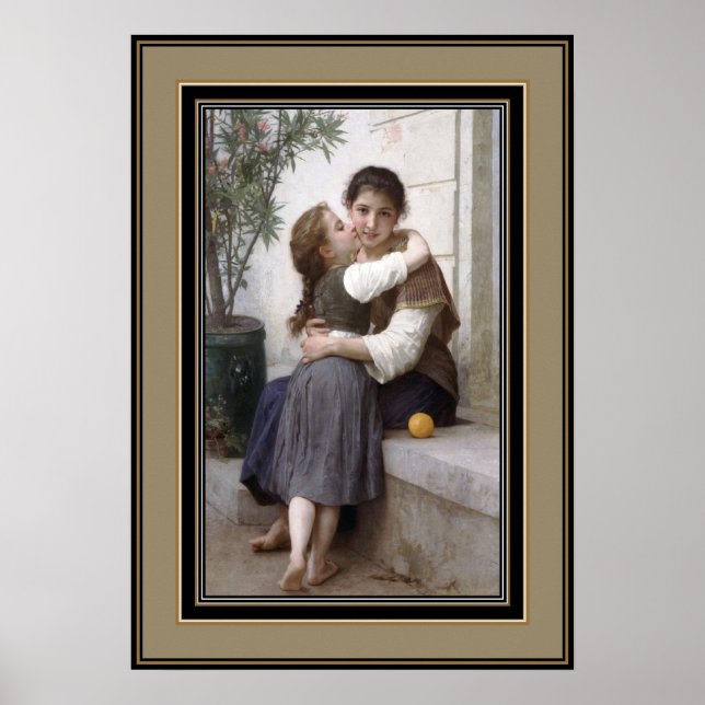 Poster Berömd Artists lite Coaxing (1890) (Framsidan)