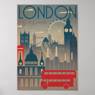 Poster - Besök London England UK