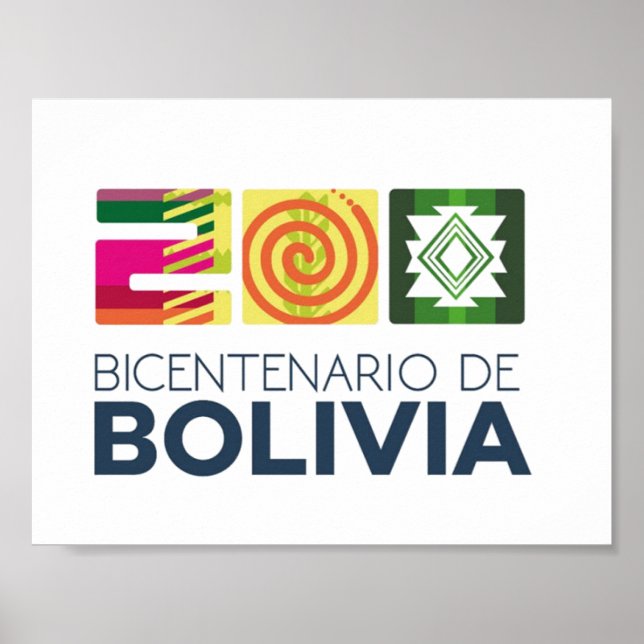 Poster bicentenario de Bolivia (Framsidan)