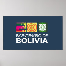 Poster bicentenario de Bolivia