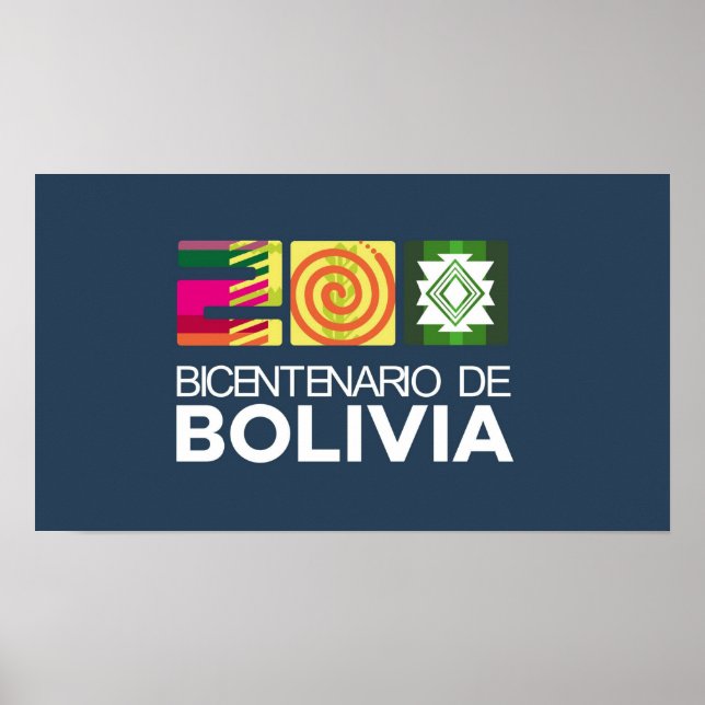 Poster bicentenario de Bolivia (Framsidan)