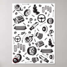 Poster bildelar