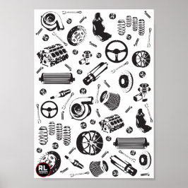 Poster bildelar