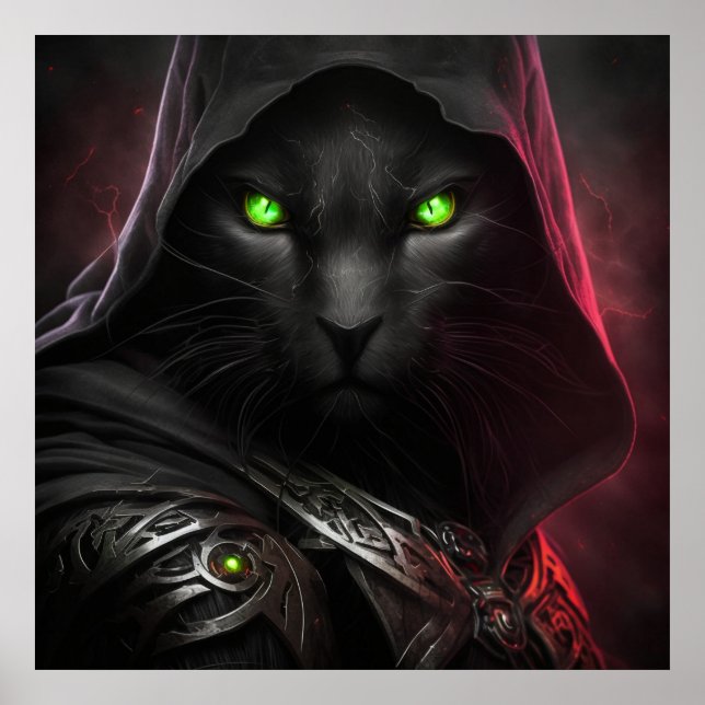Poster Black Cat Warrior (Framsidan)
