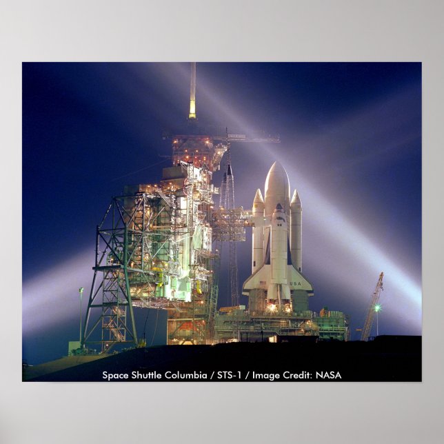 Poster/blanksteg Colombia/STS-1 Poster (Framsidan)
