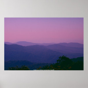 Poster blåttRidge berg - North Carolina…