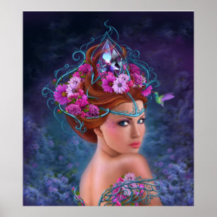 Poster blomdrottning
