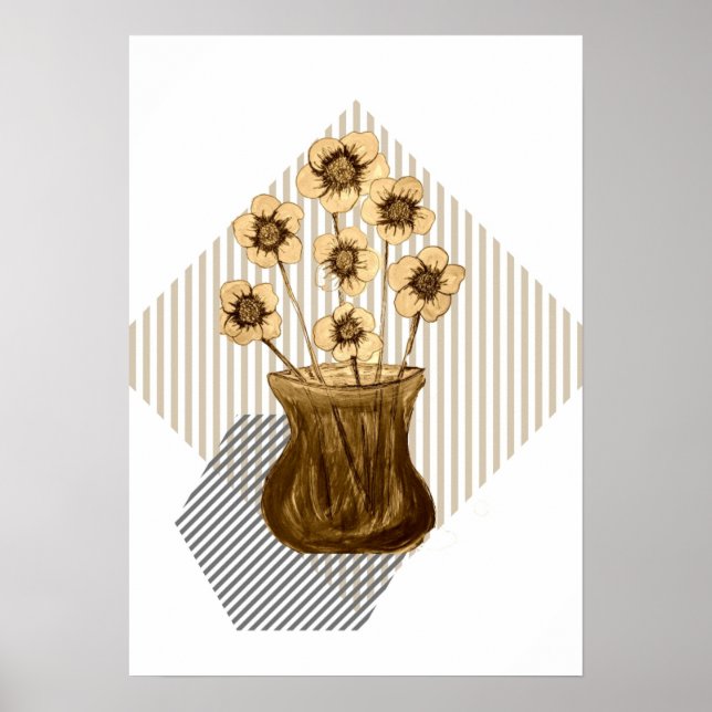 Poster blomma teckning (Framsidan)
