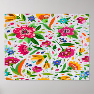 Poster blommigt