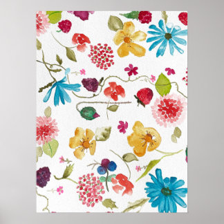 poster blommigt