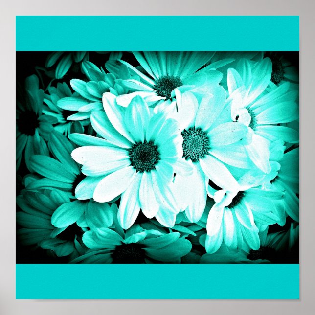 Poster-blommor-målade blommor 15 poster (Framsidan)