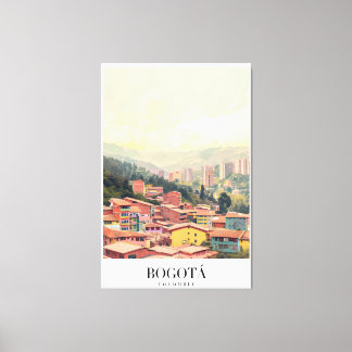 Poster Bogota Colombia Vintage Canvastryck