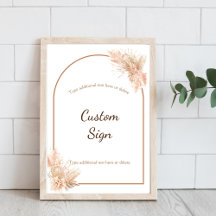 Poster Boho Chic Minimalist Anpassningsbar