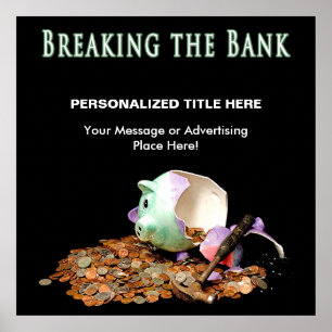POSTER - BRÄNNING AV BANKEN - BROKEN PÅ GRIBANKEN