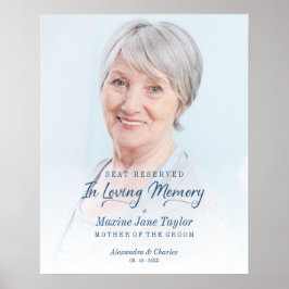 Póster Bröllop Loving Memory Reserved Seat Loved O Poster