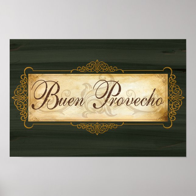 Poster Buon Provecho decor (Framsidan)