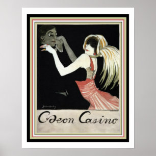 Poster Caeon Casino i Vintage annons