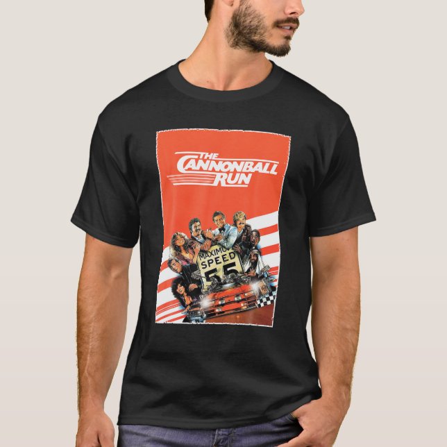 Poster Cannonbollar Classic Art Kärlek Comedy Movi T Shirt (Framsida)