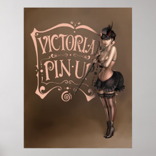 POSTER-/CANVASTRYCK ·, victorianpinup Poster
