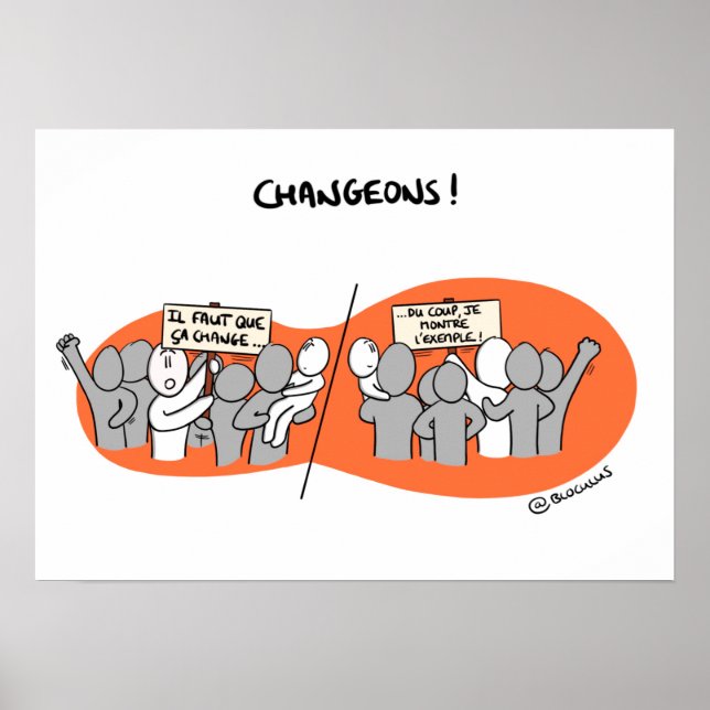 Poster "Changeons par l'Exemple!" (Framsidan)