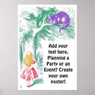 Poster: "Cheshire Cat" från "Alice in Wonderland" Poster