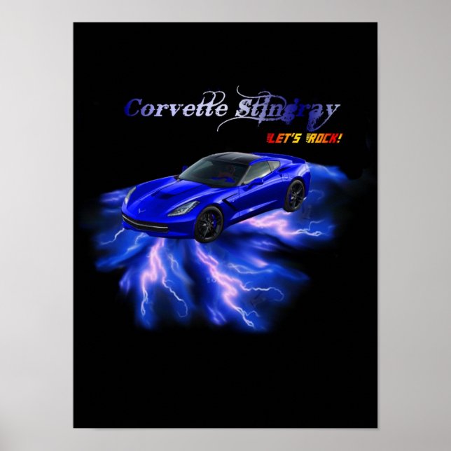 Poster: Chevy Corvette Poster (Framsidan)