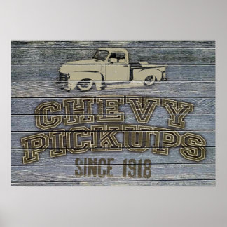 Poster Chevy Pickups