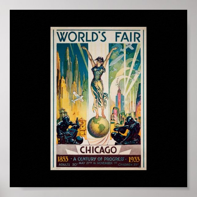 Poster-Chicago World's Fair-Century of Progress 3 Poster (Framsidan)