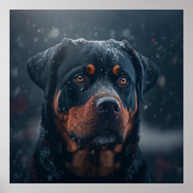 Poster chien rottweiler (Framsidan)
