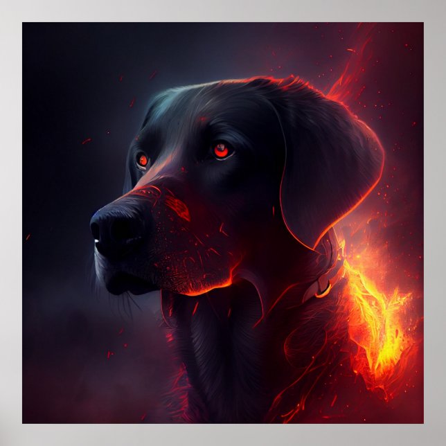 Poster chien rouge (Framsidan)