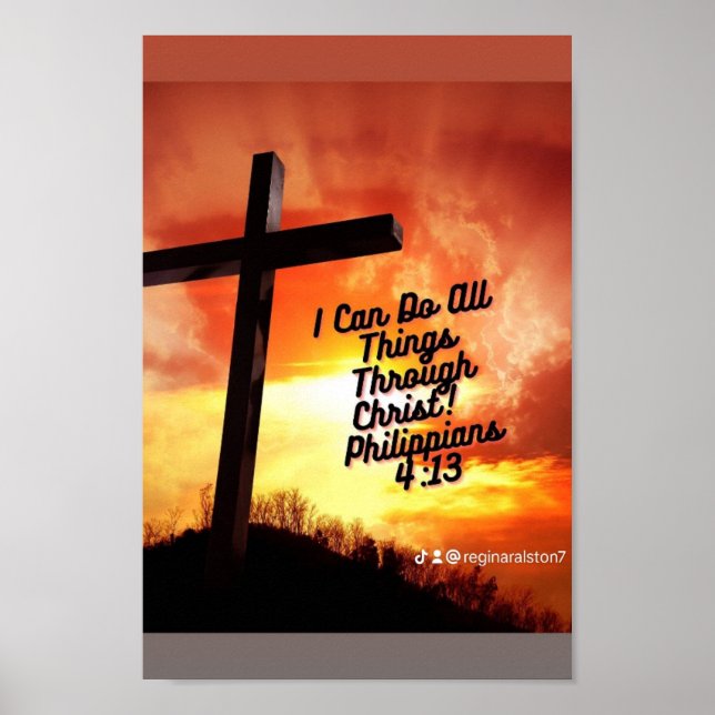 Poster Christian Bible verse (Framsidan)