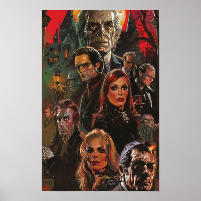 Poster Classic Hammer Horror Films Movie (Framsidan)