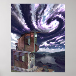 Poster Clock-Torn (11 x 14 tum) Art Print