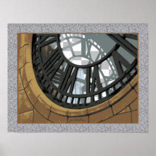 Poster-Clock Torn, Wellington, Nya Zeeland Poster