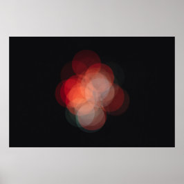 Póster con fotografía efecto bokeh poster