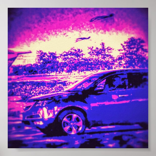 Poster coola bil (Framsidan)