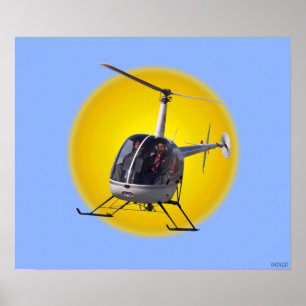 Poster Coola Chopper Pilot Prints för helikopteru
