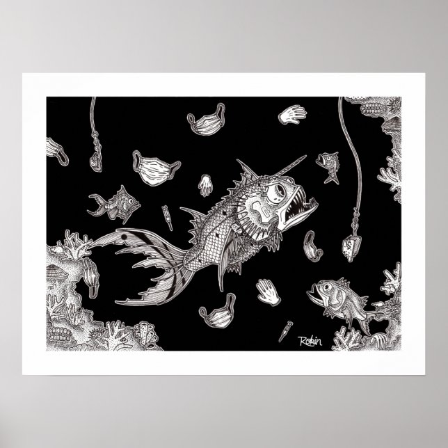 Poster Covid Fish (Framsidan)