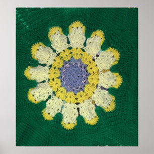 Poster - Crochet Mönster - Daisy