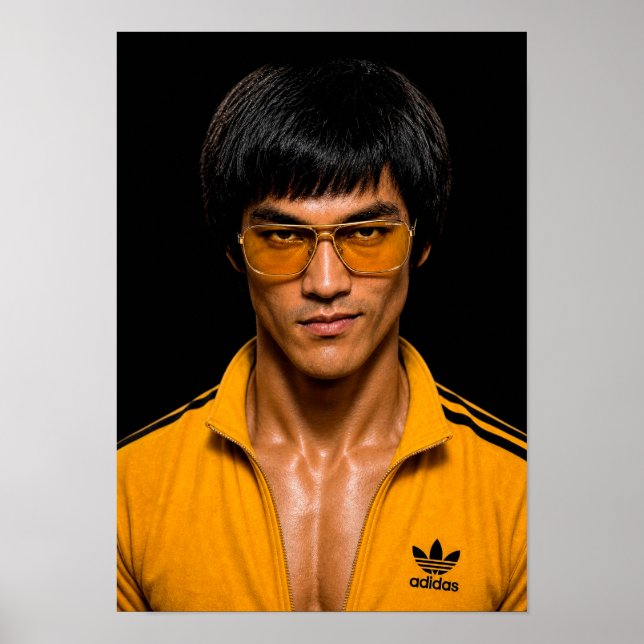 Póster cuadro Retrato Bruce Lee Poster (Framsidan)
