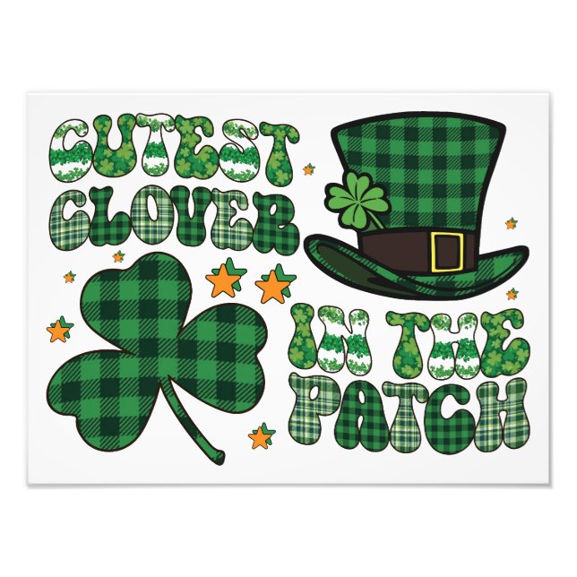 Poster: Cutest Clover in the Patch Fototryck (Framsidan)