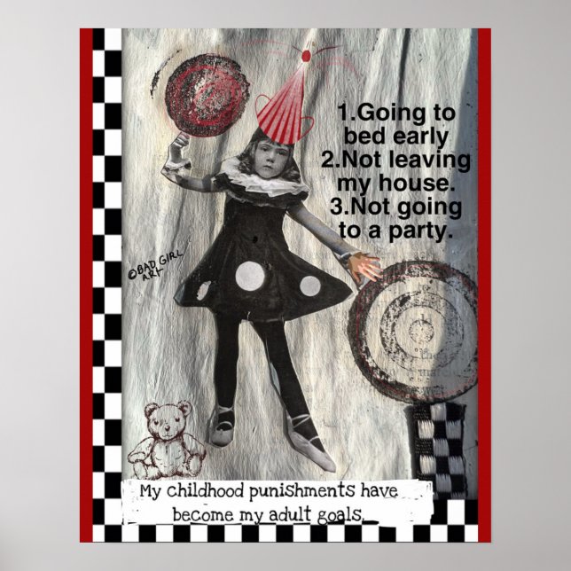 -POSTER dåligt flickkonst Poster (Framsidan)