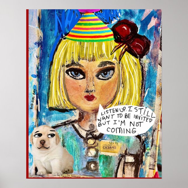 -POSTER dåligt flickkonst Poster (Framsidan)