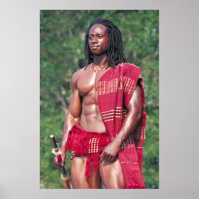 Poster, David Adomah som "Afrikan" Poster (Framsidan)