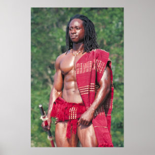 Poster David Adomah som "Afrikanen ",