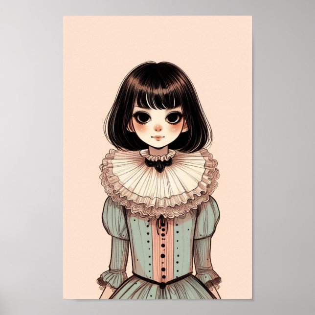 Poster de portrait de jeune fille (Framsidan)