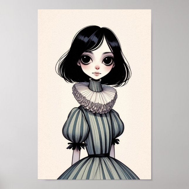 Poster de portrait de jeune fille (Framsidan)