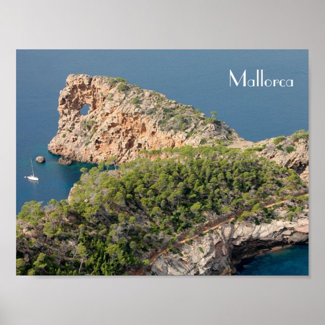 Póster de Sa Foradada en la isla de Mallorca Poster (Framsidan)